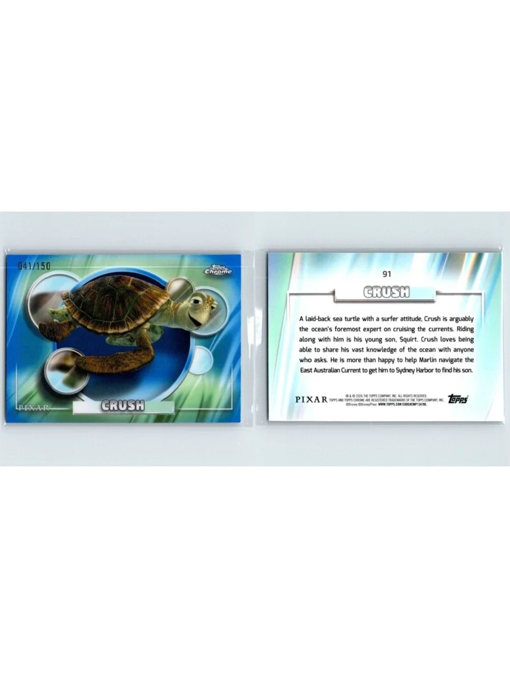2026 Topps Chrome Disney Crush #91 Blue Refractor #/150